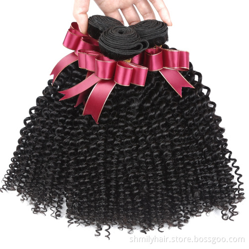 Unprocessed Wholesale Bundle Virgin Hair Vendors,100% Human Hair Virgin Brazilian Cuticle Aligned Hair Kinky Curly Bundles